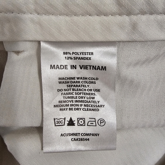 FootJoy quick dry flat front khaki shorts men's size 40 - Picture 4 of 8